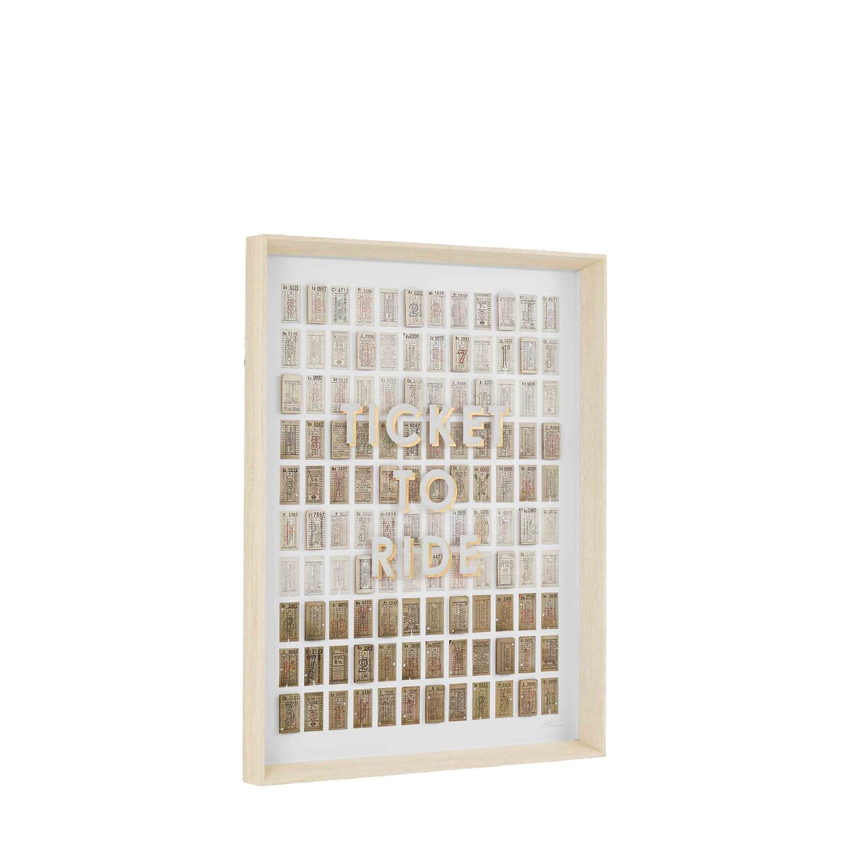 64cm Ticket to Ride Framed Art beige, ÉDITÉ