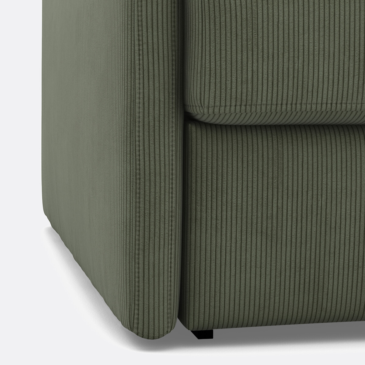 Canapé convertible, Comfort Bultex®,en velours côtelé fines cotes, MARTA vert, LA REDOUTE INTERIEURS