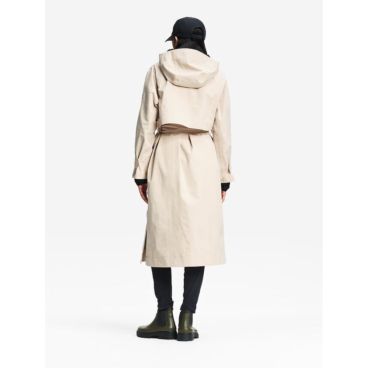 Trench long gris beige, AIGLE