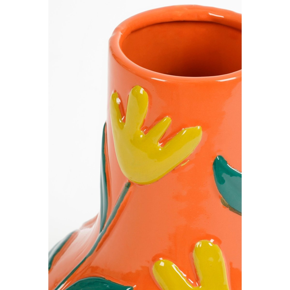 Vase fleuri AVA orange, MICA DECORATIONS