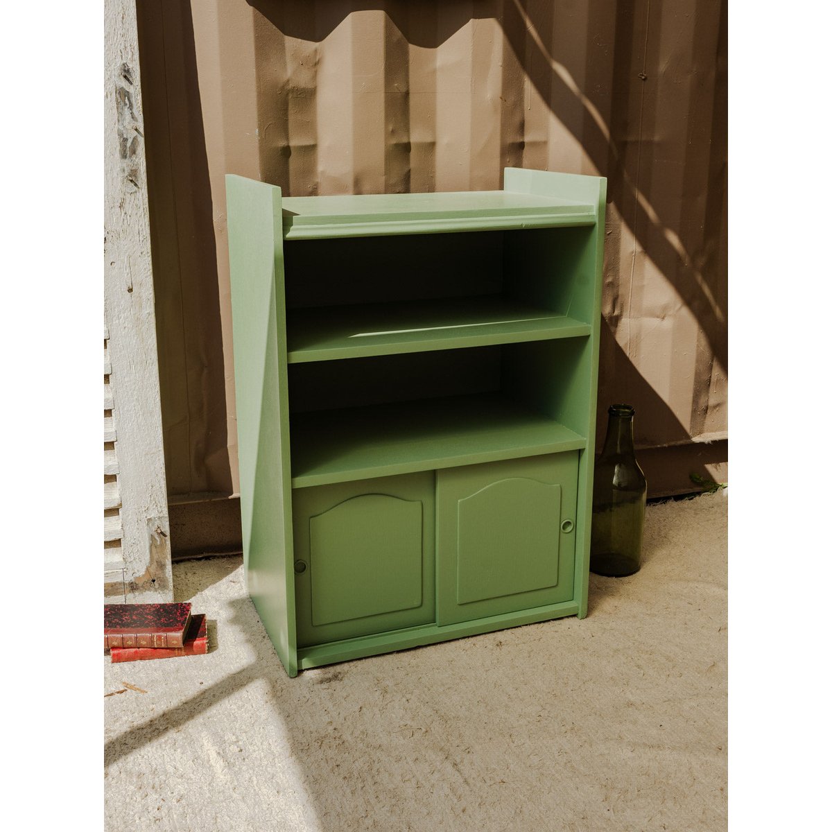 Étagère en bois vert Gaëlle N°879 - Bon état vert, DEBONGOUT