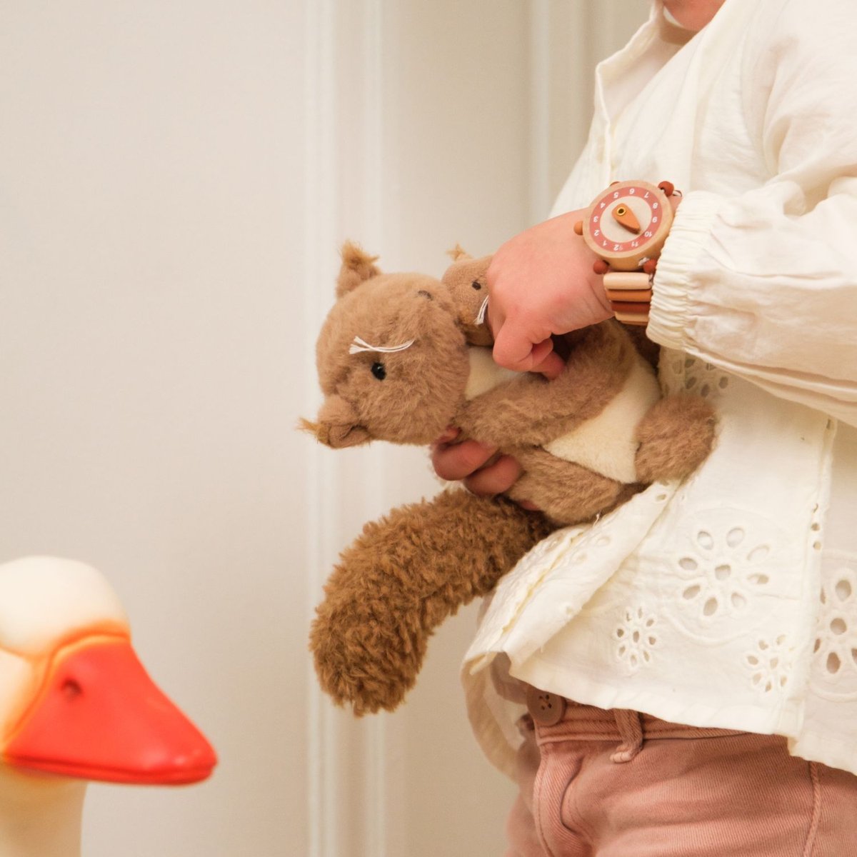 Peluche Maman et bébé écureuil beige, marron, EGMONT TOYS