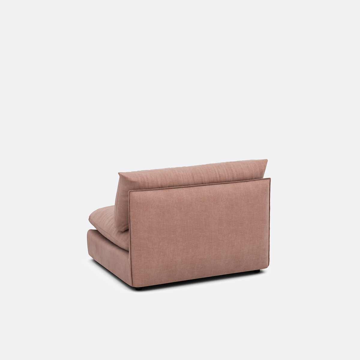 Módulo de asiento para sofá modular, en tejido estructurado, MALO praliné, LA REDOUTE INTERIEURS