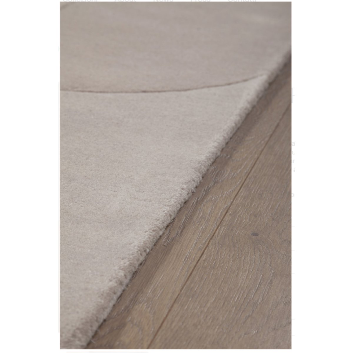 Tapis moderne tufté main laine et viscose RICHMOND beige, NOVATREND