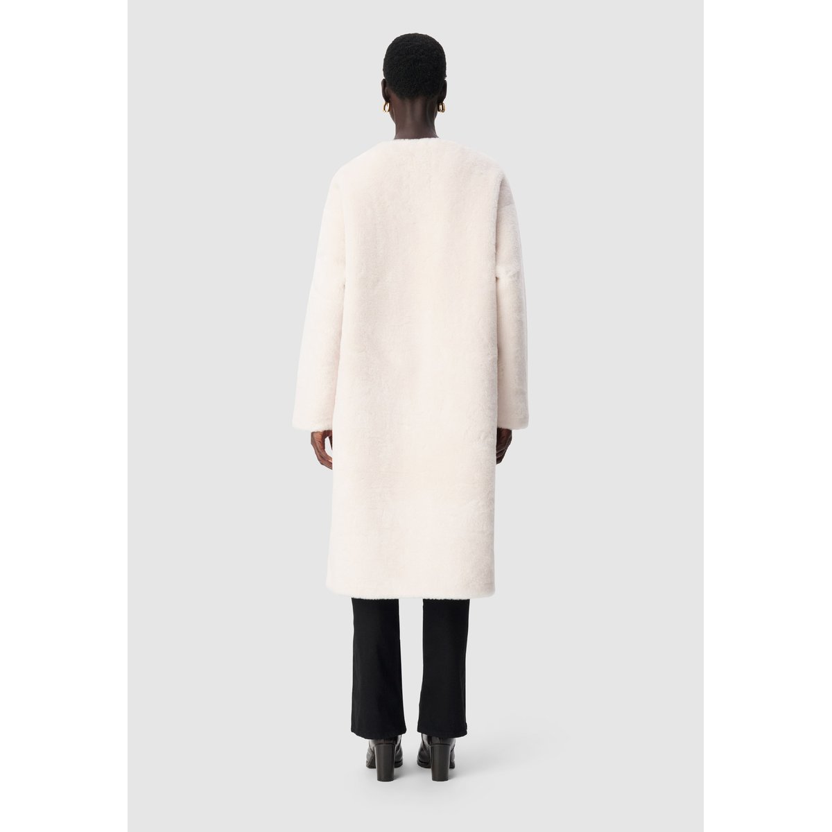 Manteau long esprit cocooning ecru, IKKS