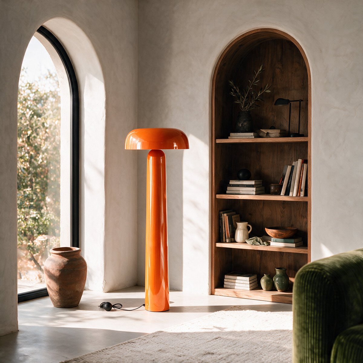 Lampadaire Livia - LIVIA orange, MAISON PAVANE