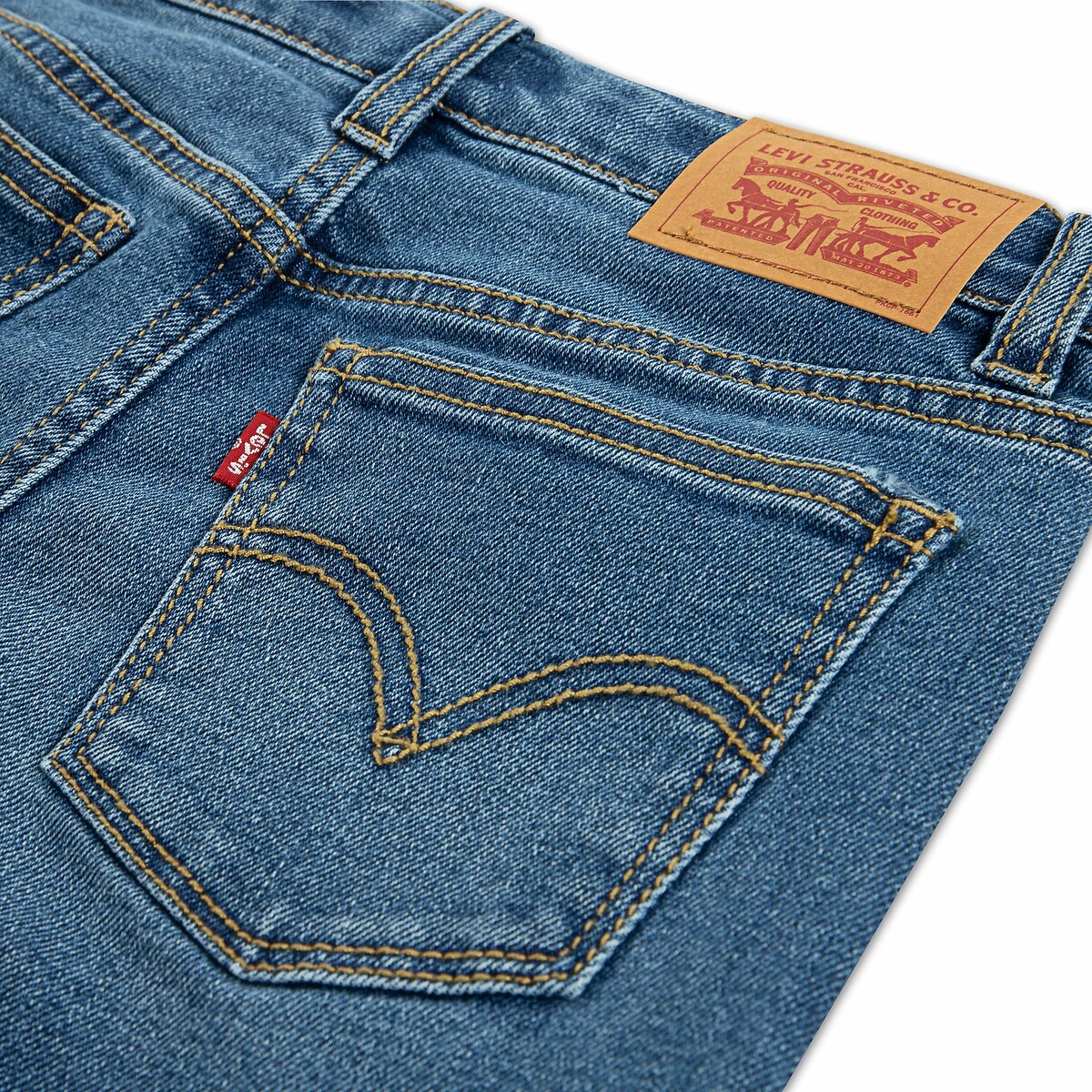 Jeans wide leg azul escuro, LEVI'S KIDS