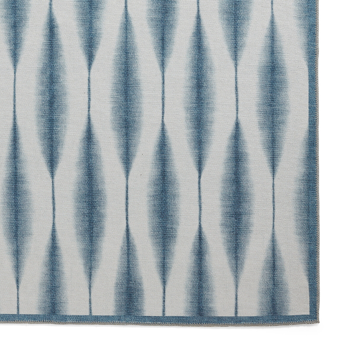 Kasuri Washable Runner Rug midnight blue, SCION