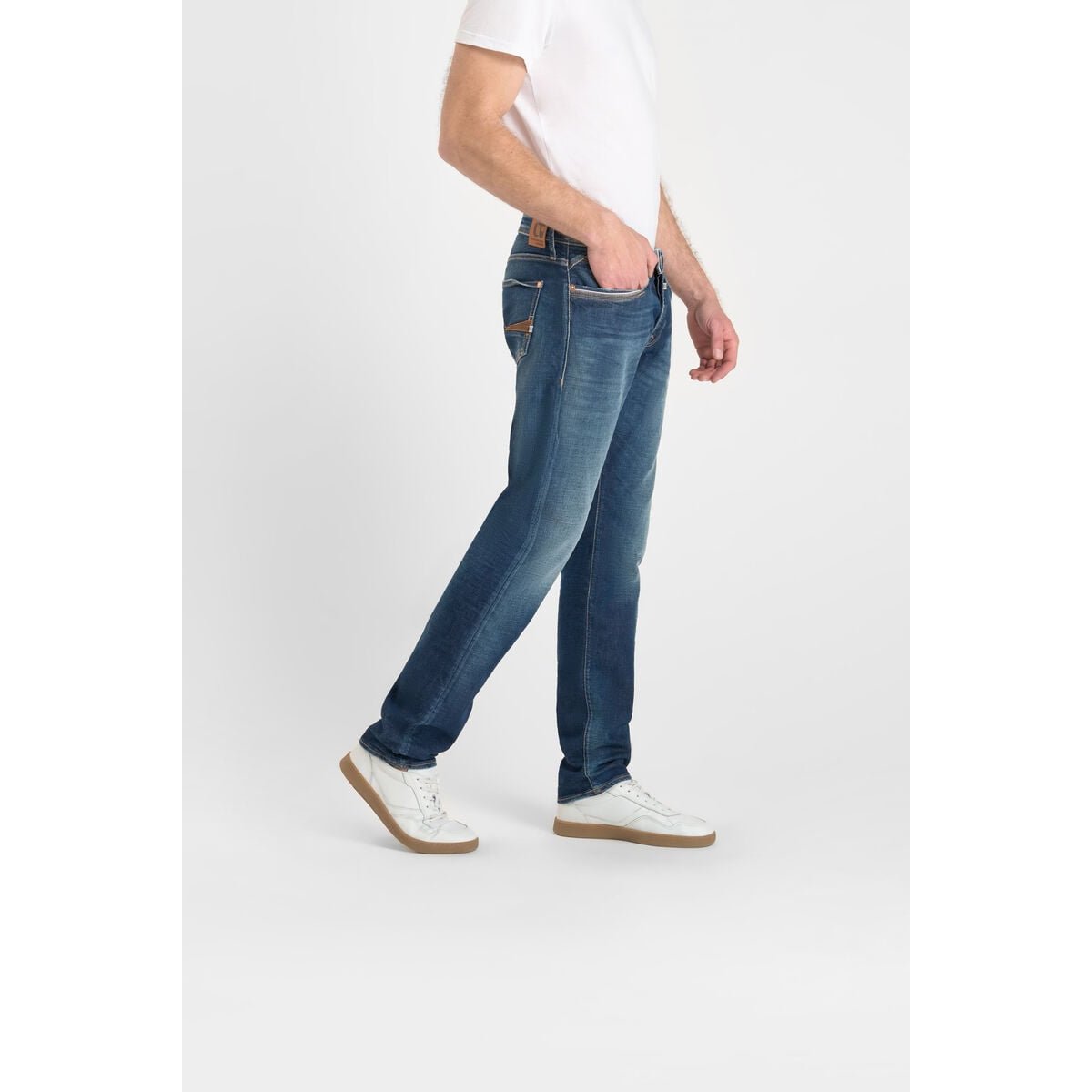 Jeans slim stretch 700/11, longueur 34 blue, LE TEMPS DES CERISES
