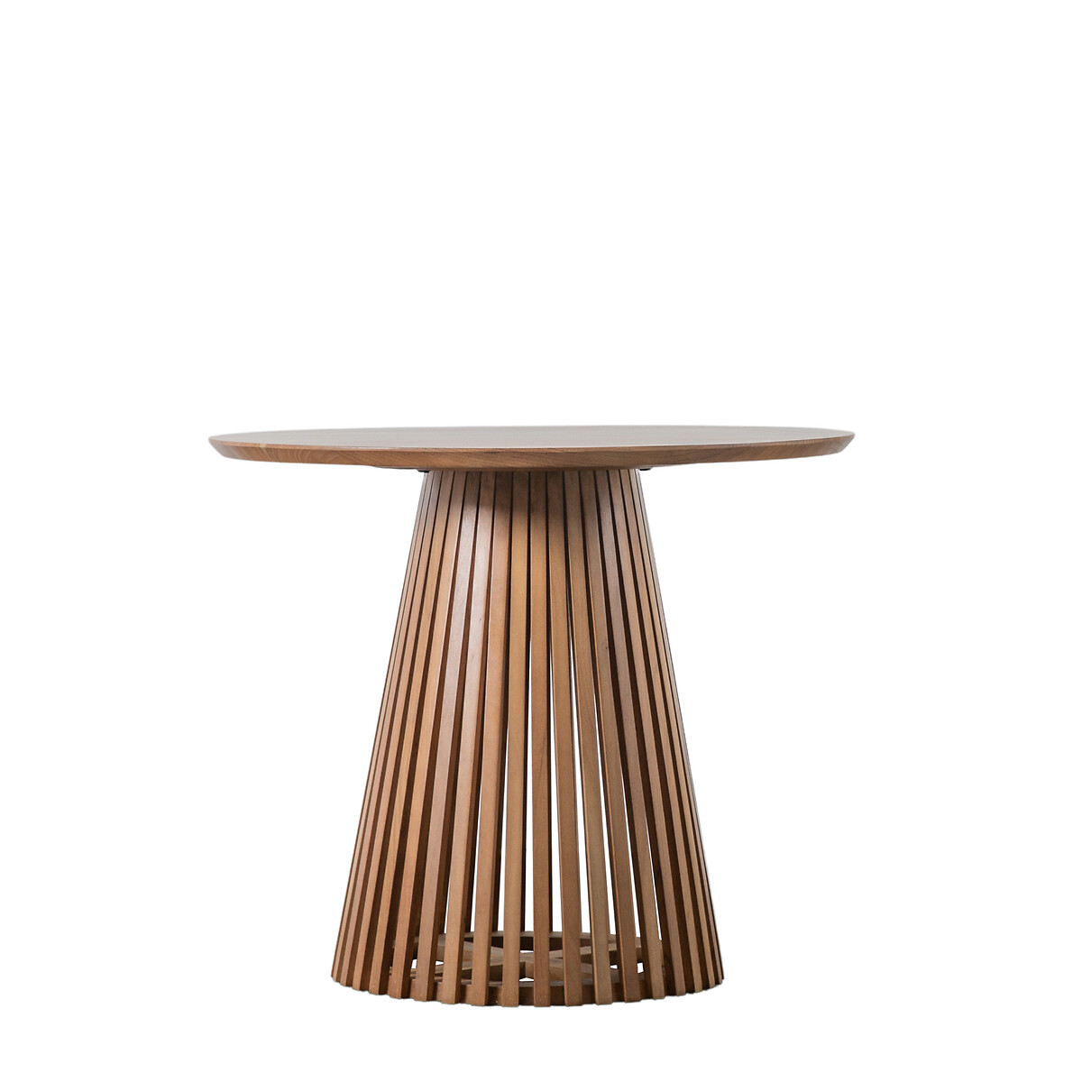 Chapra Acacia Wood Slatted Round Dining Table (Seats 4) acacia, SO'HOME