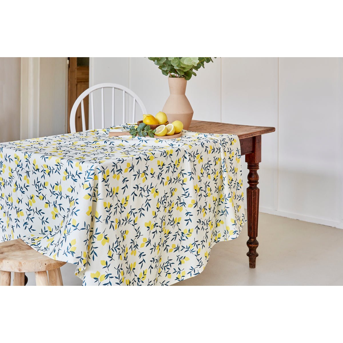 Nappe rectangulaire imprimée ZESTE DE CITRON jaune, COUCKE