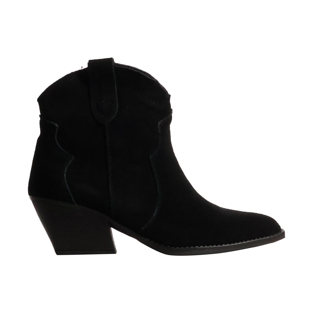 Bottines à Talon Cuir Ideal Shoes noir, ENZA NUCCI