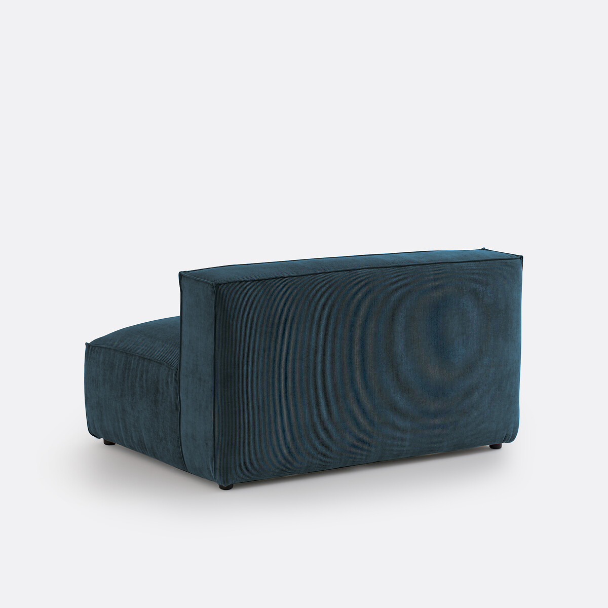 Elément banquette pour canapé modulable, 2 places, en velours fines côtes, SEVEN bleu, LA REDOUTE INTERIEURS