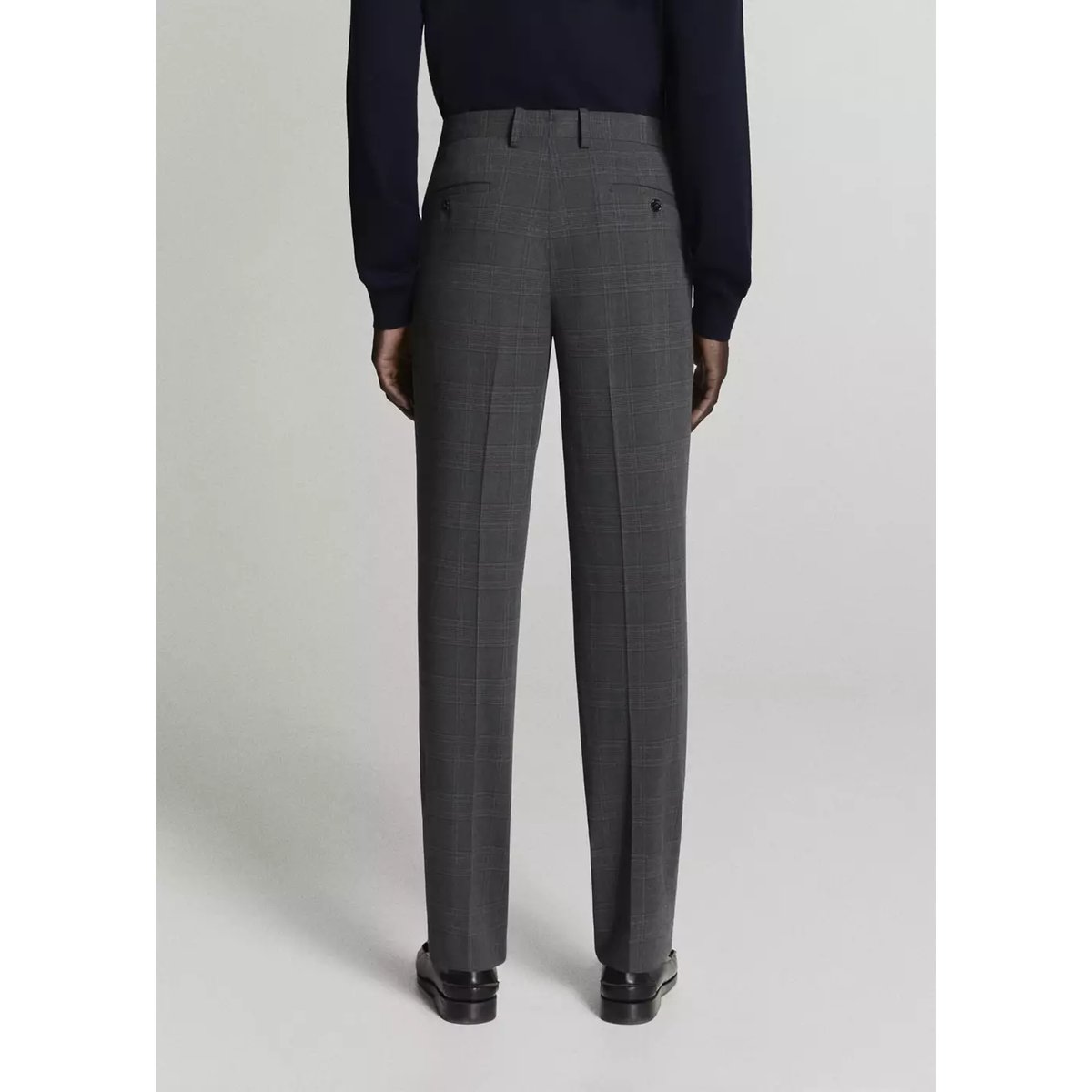 Pantalon costume Parí super slim-fit gris chiné foncé, MANGO MAN