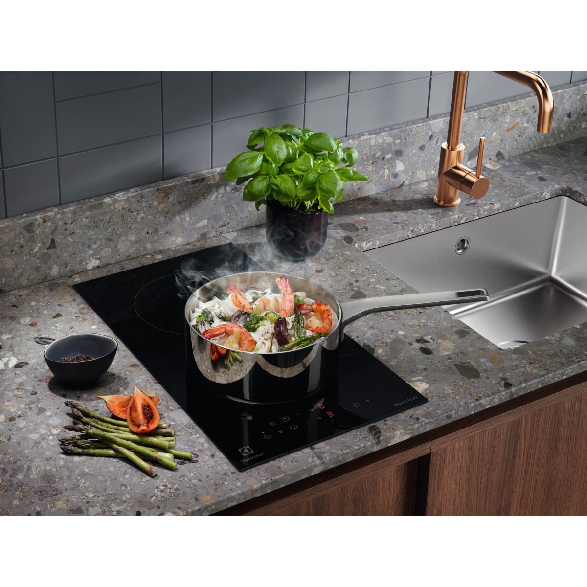 Domino induction LIT30230C -Domino 2 foyers 30cm couleur unique, ELECTROLUX