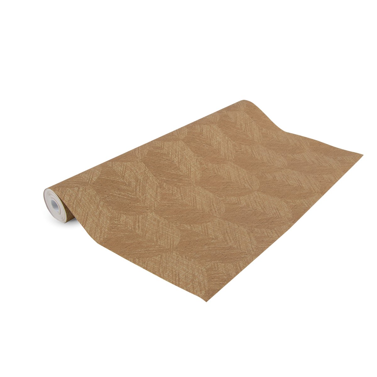 Papier peint quadrillage Romée marron doux, SUBLIME
