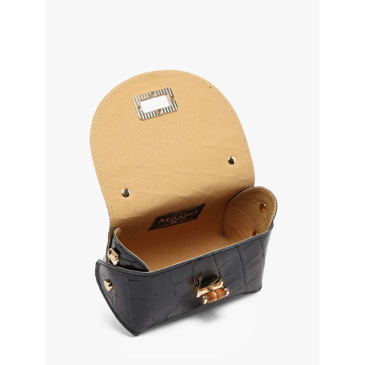 Mini-sac Cocco balo cuir nero, MILANO