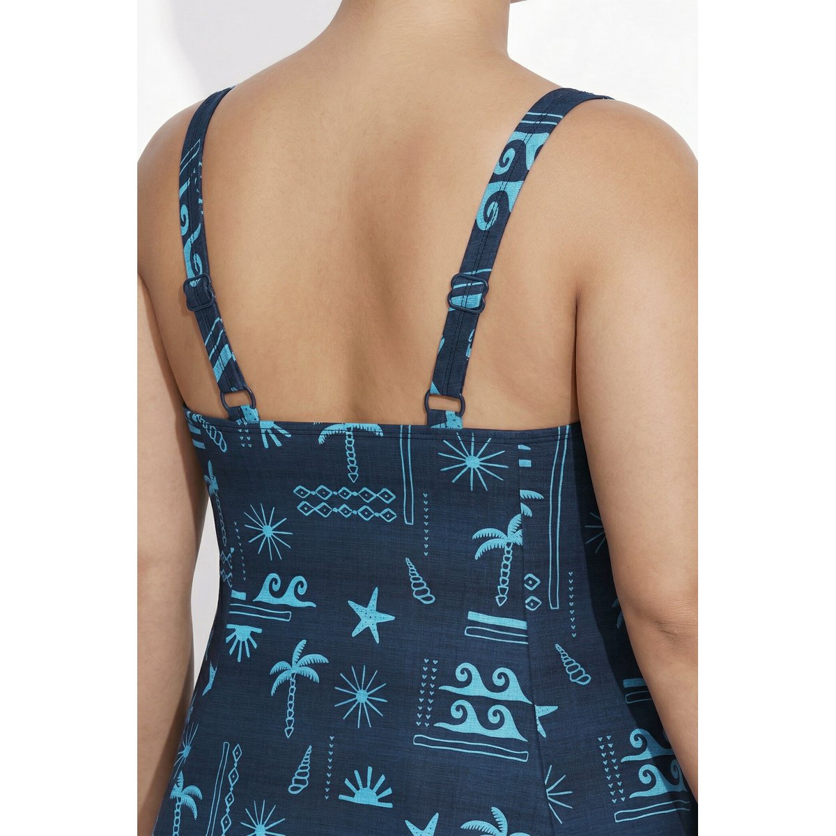 Tankini avec bonnets souples bleu foncé, ULLA POPKEN