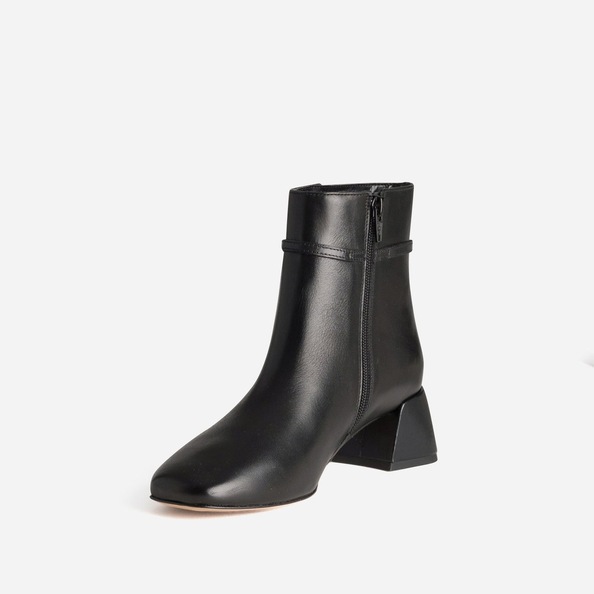 Boots À Talon en cuir NAYANA noir, ERAM