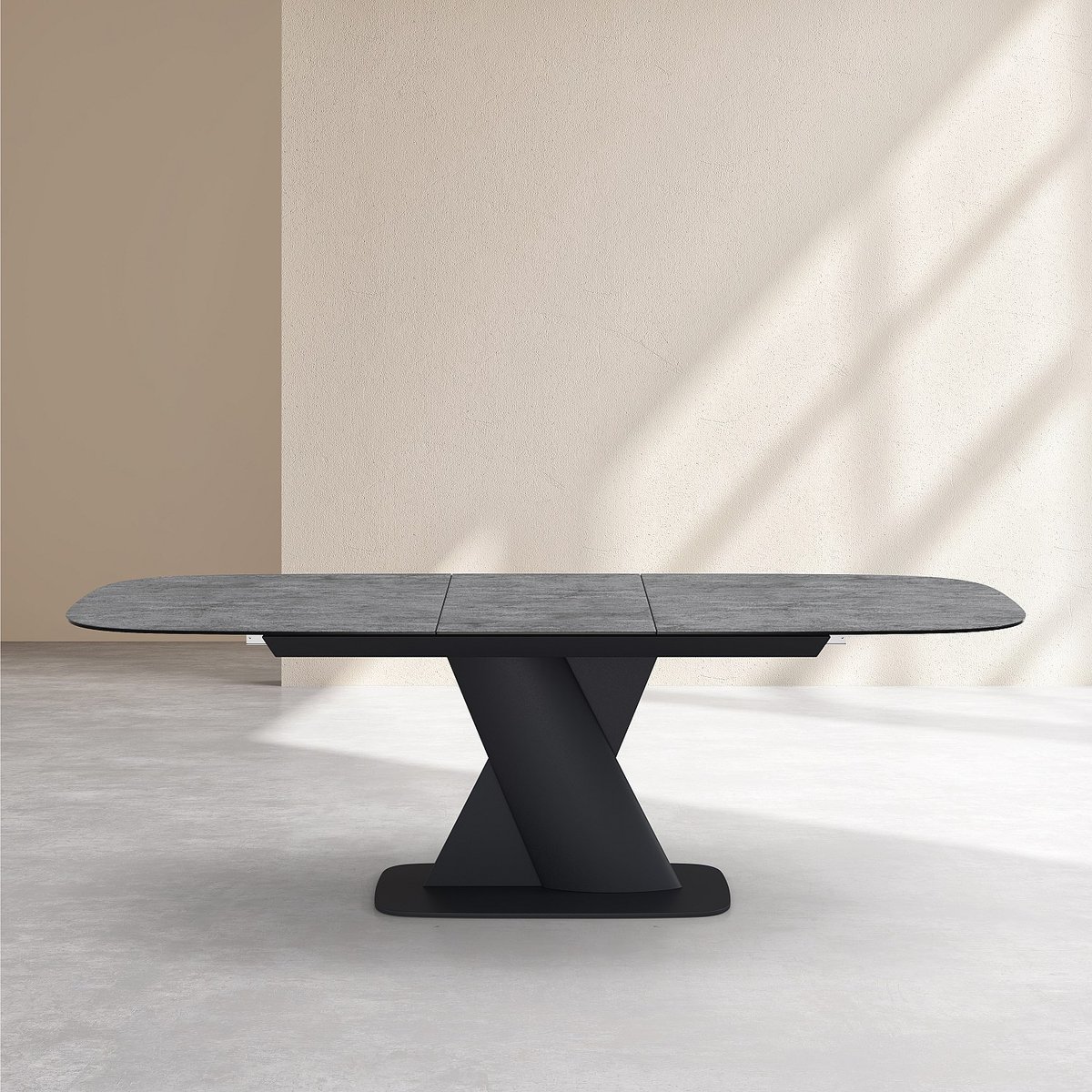 Table à manger céramique PERAMA gris anthracite, HABITAT