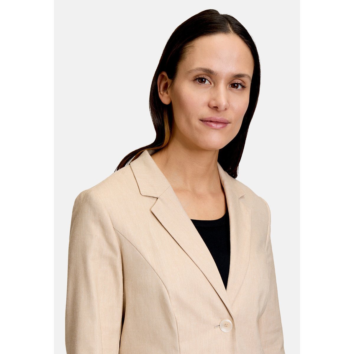 Veste blazer à manches longues beige, BETTY BARCLAY