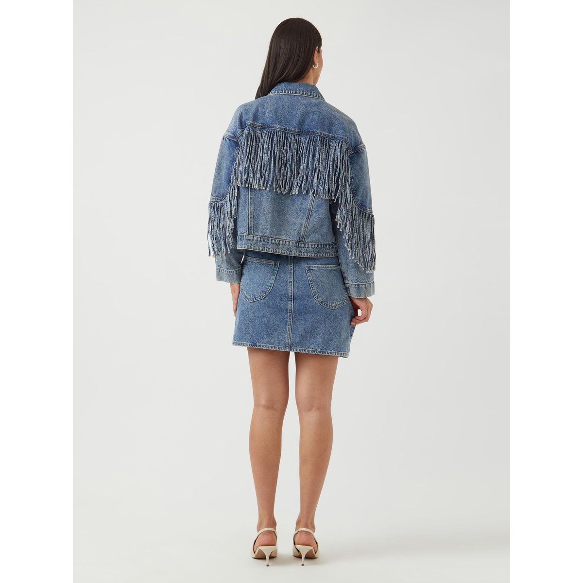 Jupe En Jean medium blue denim, YAS
