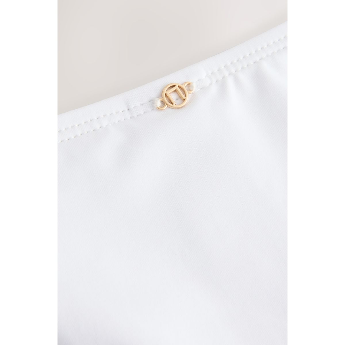 Bas de bikini brésilien échancré blanc froncé blanc, NEXT