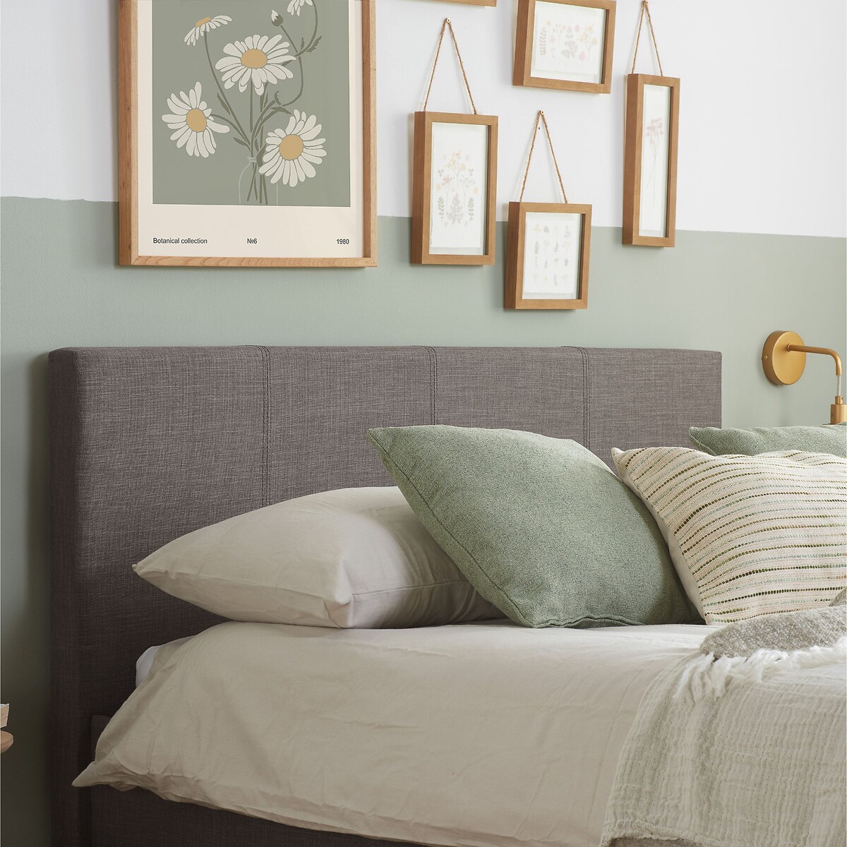 Bruno Fabric Upholstered Bed charcoal, SO'HOME