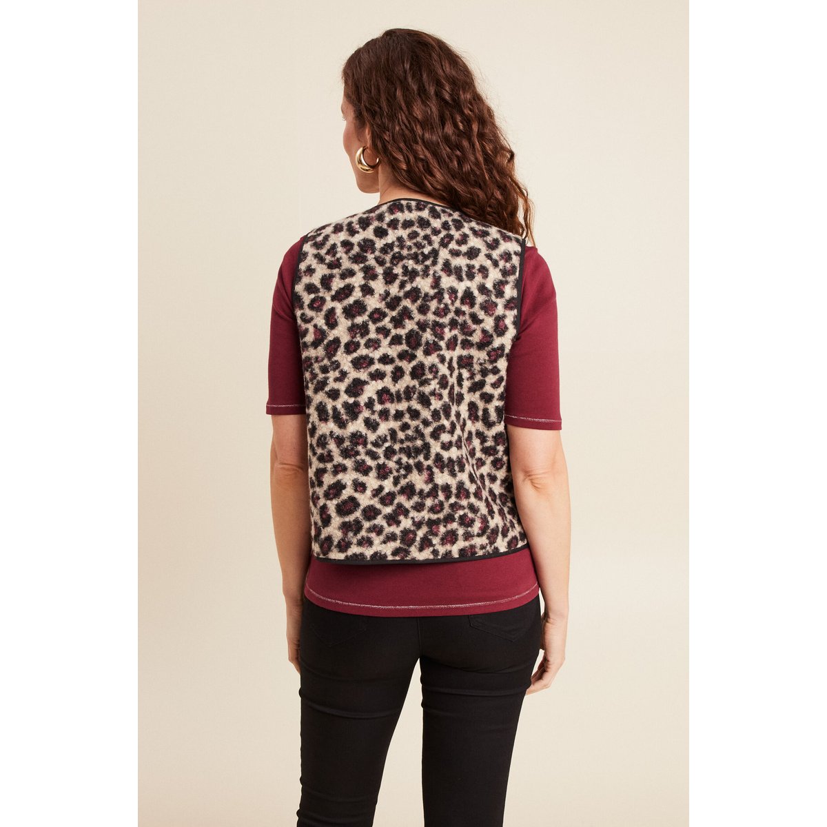 Gilet sans manches laine mouton beige, BREAL