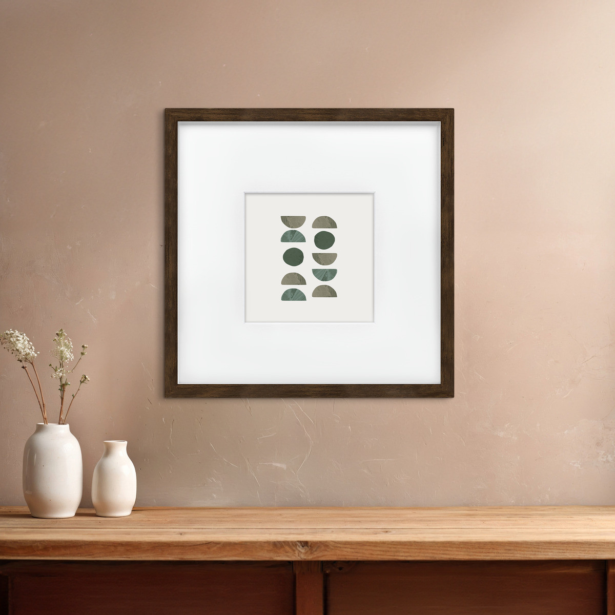 Cadre Photo Avec Passe-partout En Bois WILD brun, CEANOTHE