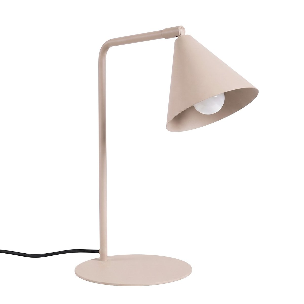 Lampe de bureau Acier Taupe E14 1 Nox taupe, EDEN