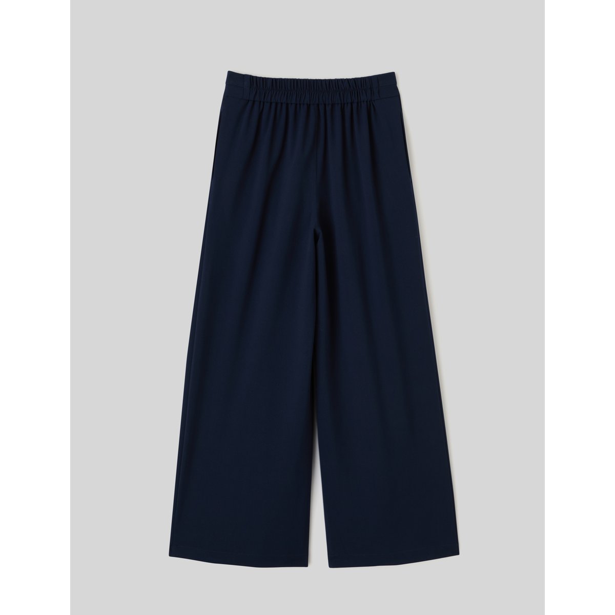 Pantalon fluide à pinces bleu foncé, BZB