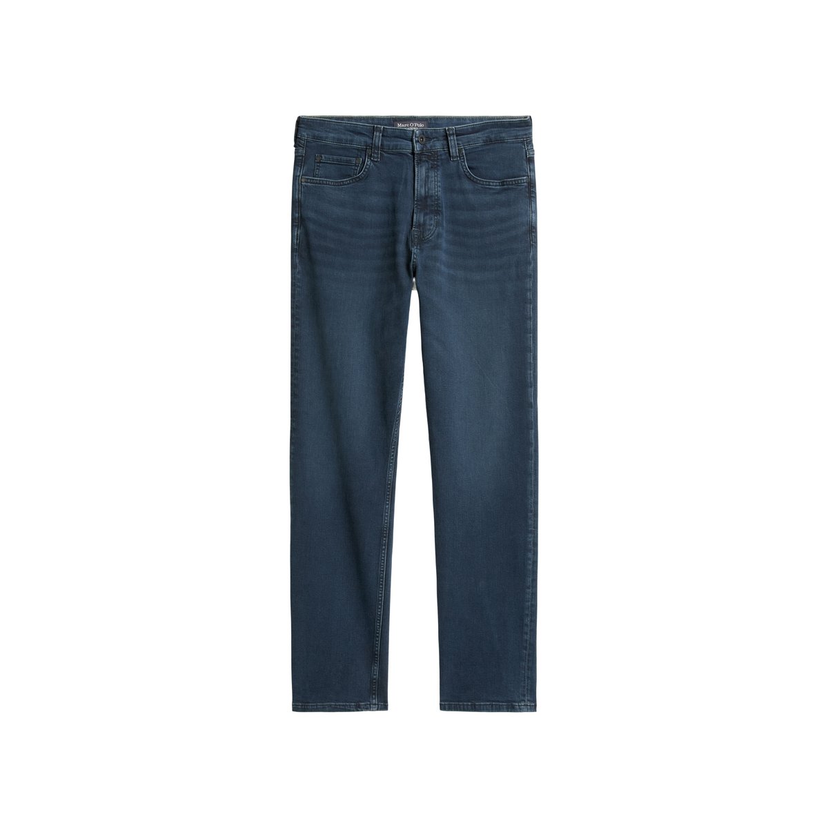 Jeans modèle Kalmo droit en coton bio mélangé bleu foncé, MARC O'POLO