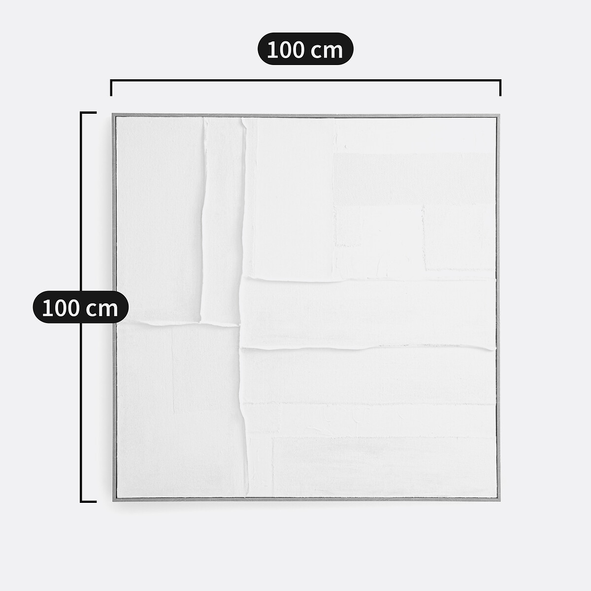 Bild Resa, Leinen, 100 x 100 cm weiss, LA REDOUTE INTERIEURS