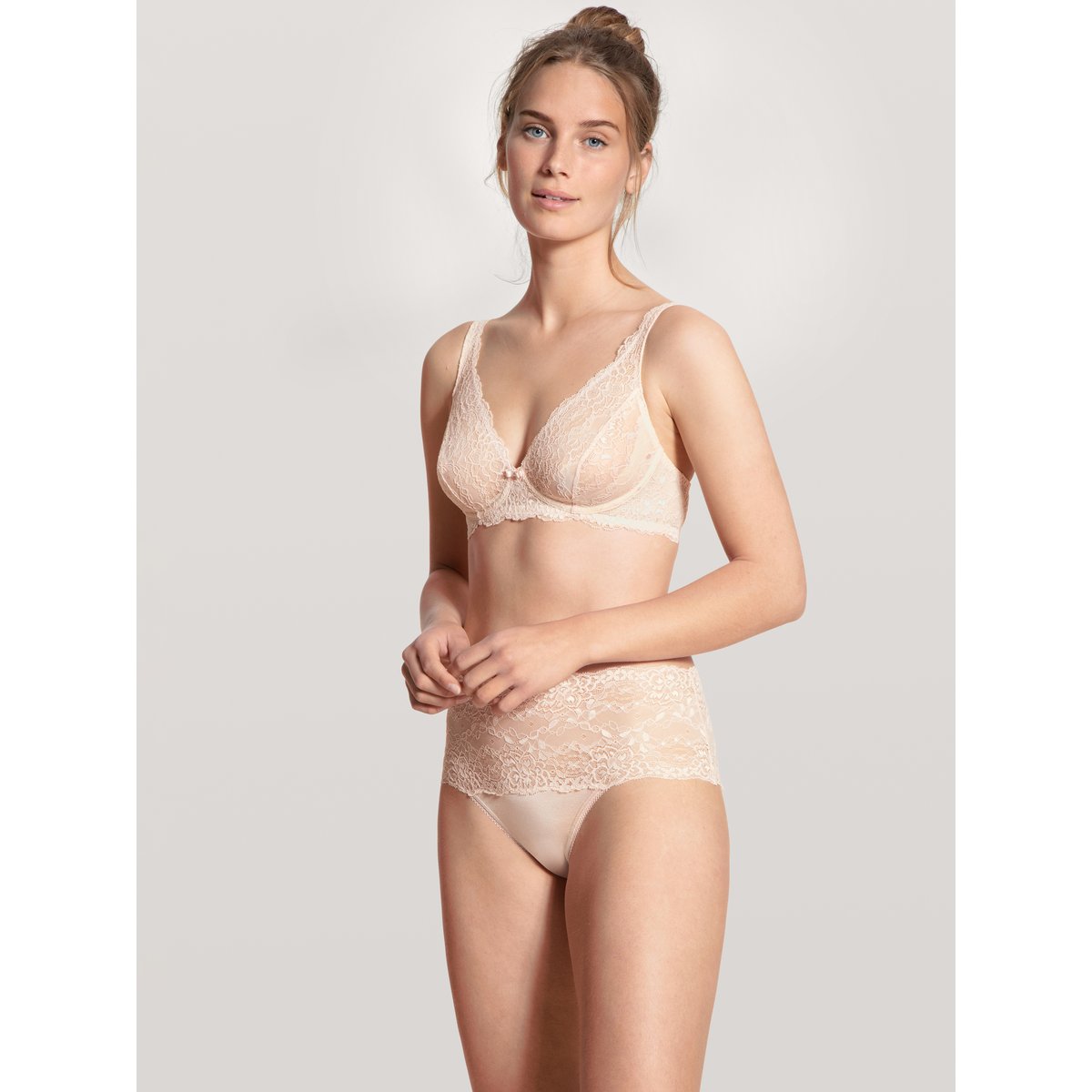 Culotte taille haute Viscose SENSUAL SECRETS dentelle parfait rose, CALIDA