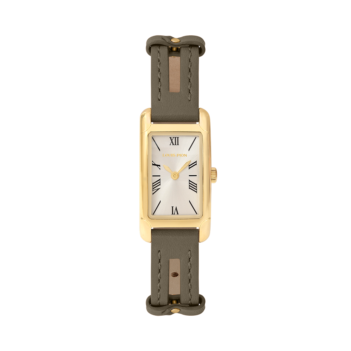 Montre Analogique PHILIPPINE doré blanc kaki, LOUIS PION
