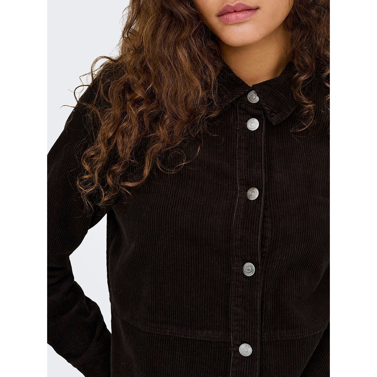 Chemise en velours marron chocolat, JDY