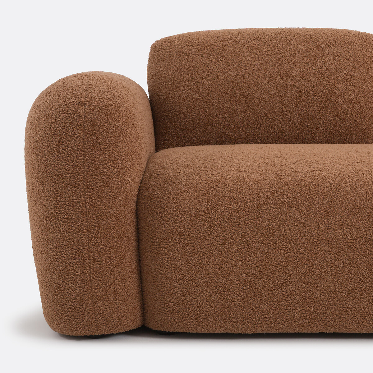 Wendesofa, Ecksofa, dicker Bouclé, Danilo karamell, LA REDOUTE INTERIEURS