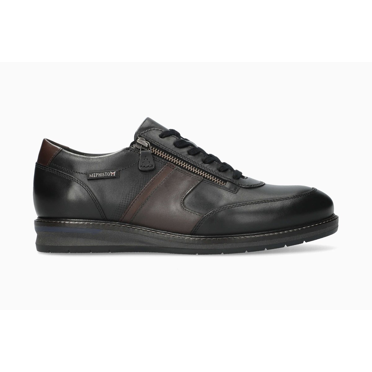 Baskets en cuir FABIAN noir 5143, MEPHISTO