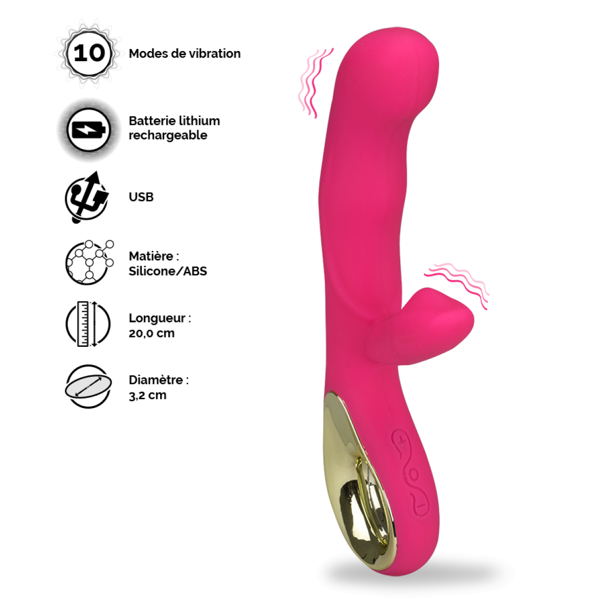 Vibro Mr Rabbit Upper Class rose, LOVE AND VIBES