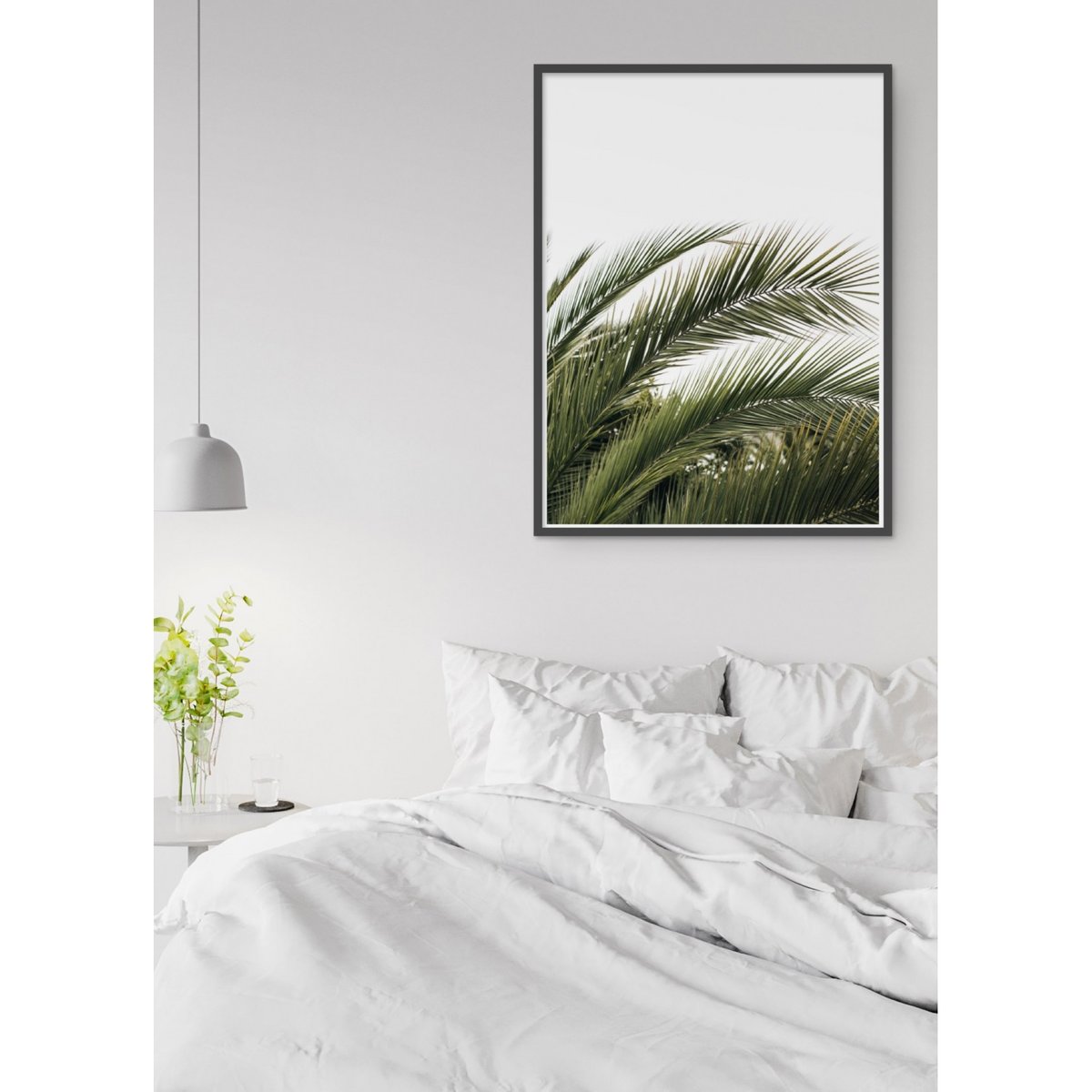 Poster Nature verte n°3 blanc, L'AFFICHERIE