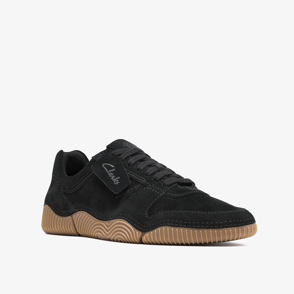 Baskets en cuir suède, SHARPHAM LACE noir, CLARKS