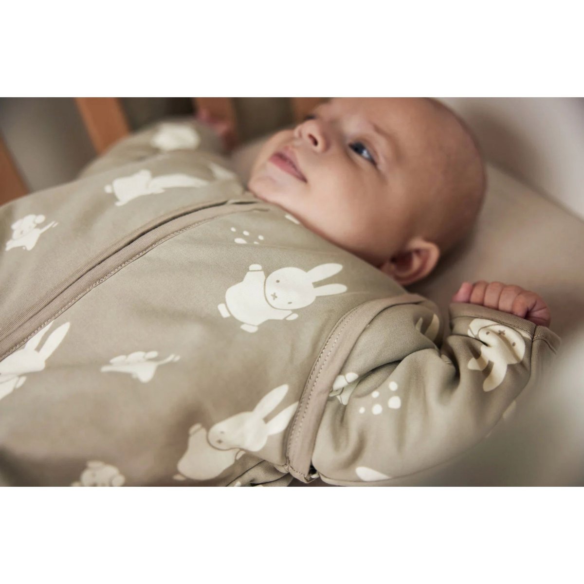 Gigoteuse à manches amovibles Miffy Terry Nougat 3-6 mois vert, blanc, JOLLEIN