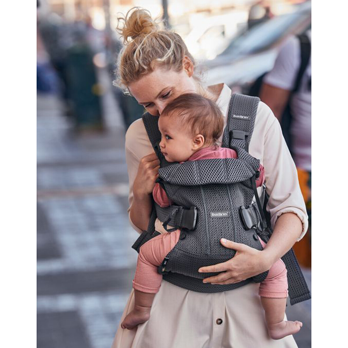 Porta-bebé one air, mesh 3D antracite, BABYBJORN