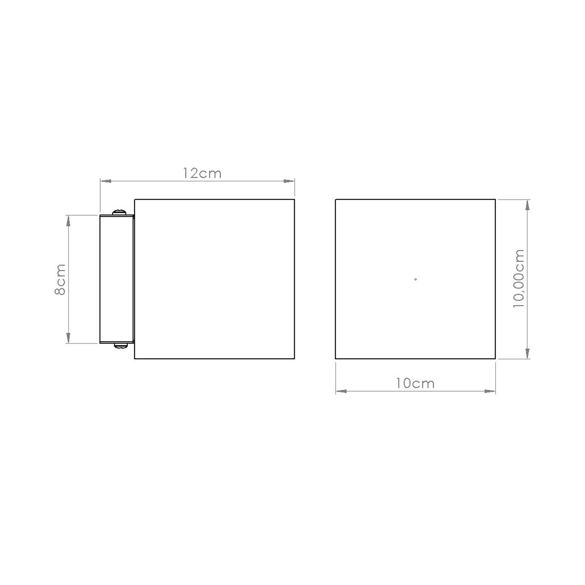 Applique murale Béton Beige G9 1 Quad beige, EDEN