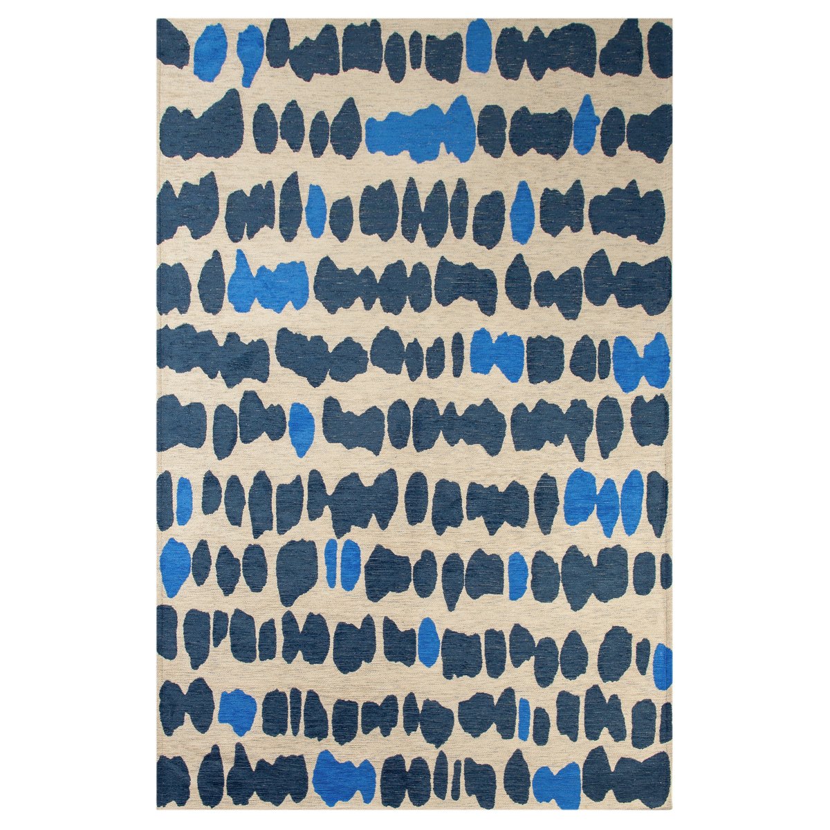 Tapis intérieur/extérieur tissé plat LOLA bleu, NOVATREND