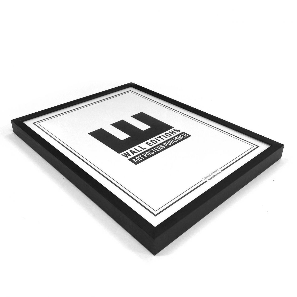Affiche d'art -Cadre en bois Noir couleur unique, WALL EDITIONS