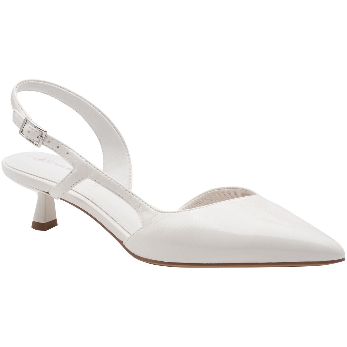 Escarpins slingback blanc, TAMARIS