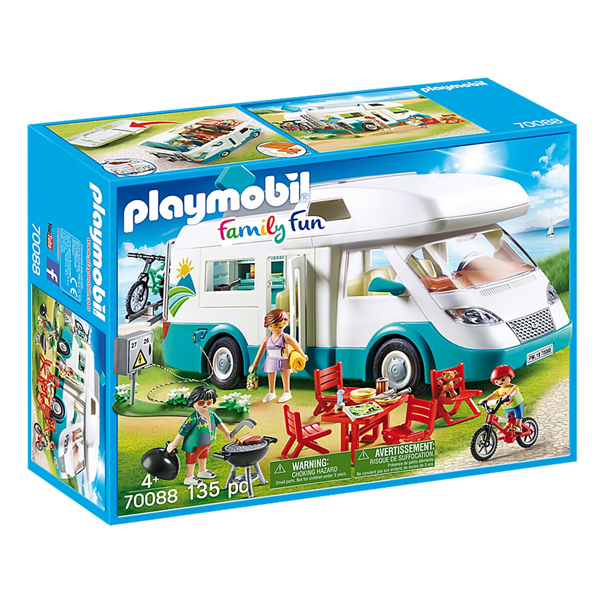 Famille et camping-car 70088 multicolore, PLAYMOBIL