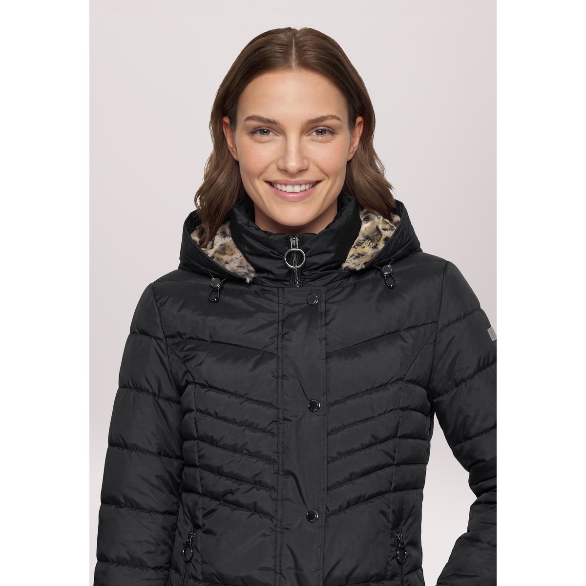 Veste outdoor à capuche amovible noir, BETTY BARCLAY